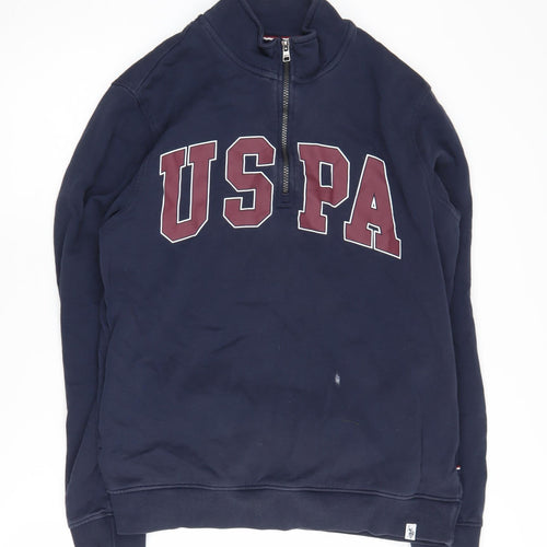 U.S. Polo Assn. Men's Blue M Logo Sweatshirt
