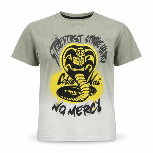 Cobra Kai Boys Green T-Shirt, Size 6 Years, Graphic Print