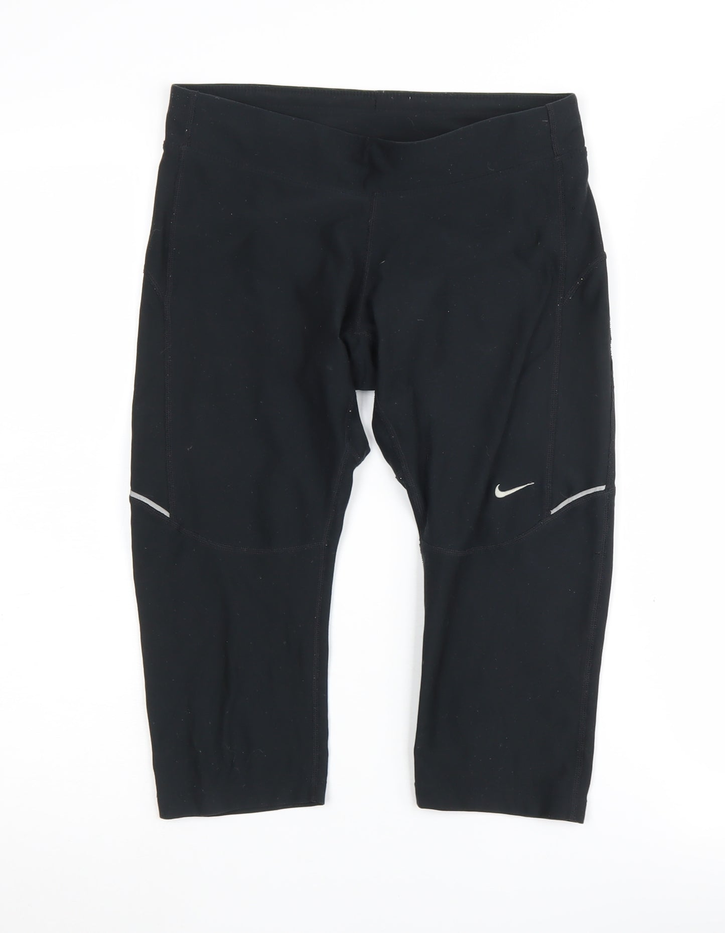 Nike Women's Black Small Cropped Leggings for Gym & Training
