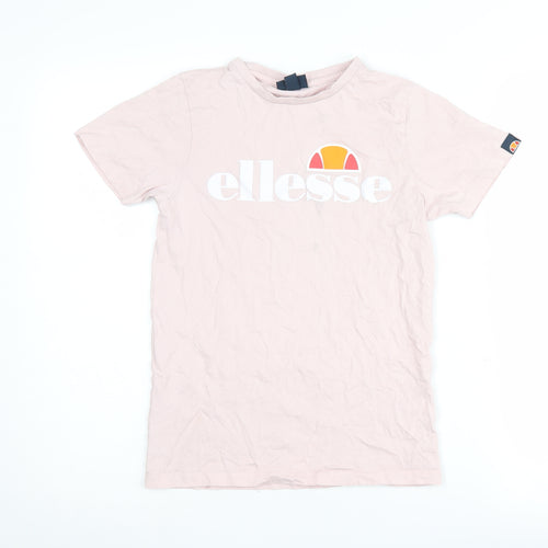 Ellesse Girls Pink T-Shirt, Size 8-9 Years, Logo Accents