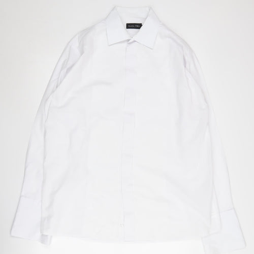 Double TWO Men's White Dress Shirt, Size 16.5
