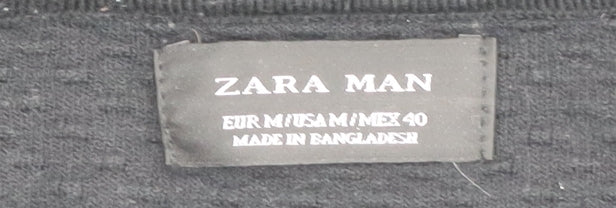 Zara Men's Black Medium Pullover Jumper