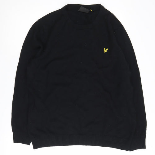 Lyle & Scott Men's Black Crew Neck Pullover Jumper L