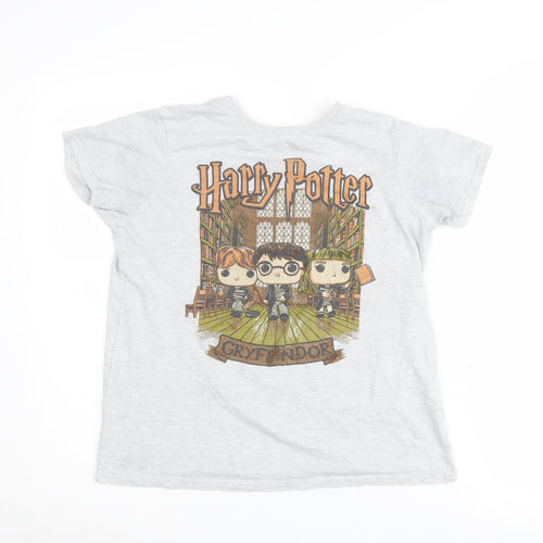 Pop Boys Grey Harry Potter T-Shirt 11-12 Years Graphic Print
