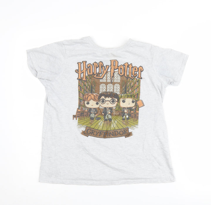 Pop Boys Grey Harry Potter T-Shirt 11-12 Years Graphic Print