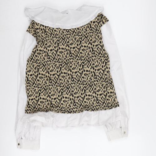 River Island Girls Animal Print Vest 9/10 Years Polyester Blend
