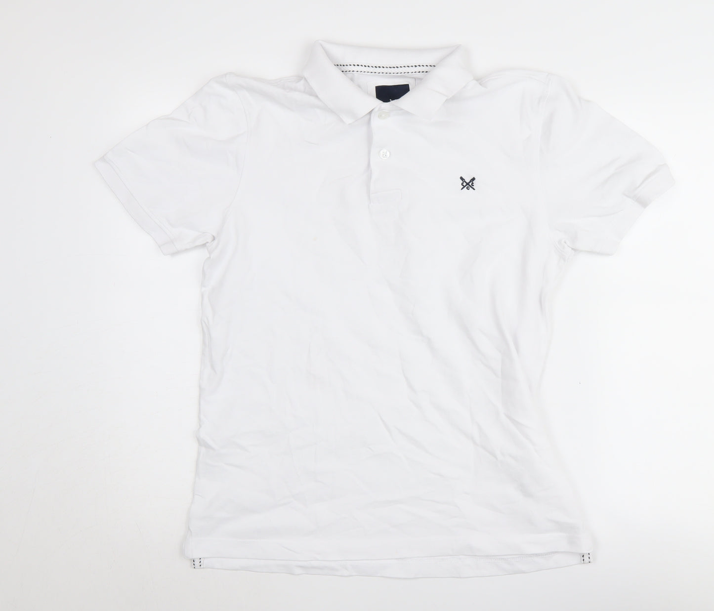 Crew Clothing Men's White Polo Shirt M
