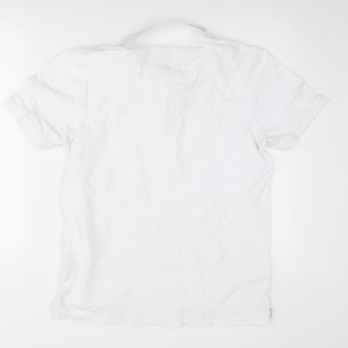 Crew Clothing Men's White Polo Shirt M