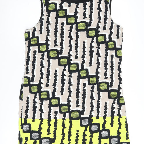 Principles Beige Geometric Women's Petite Tank Top Size 14
