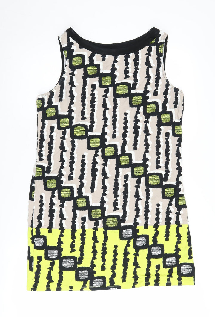 Principles Beige Geometric Women's Petite Tank Top Size 14