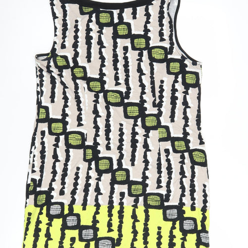 Principles Beige Geometric Women's Petite Tank Top Size 14