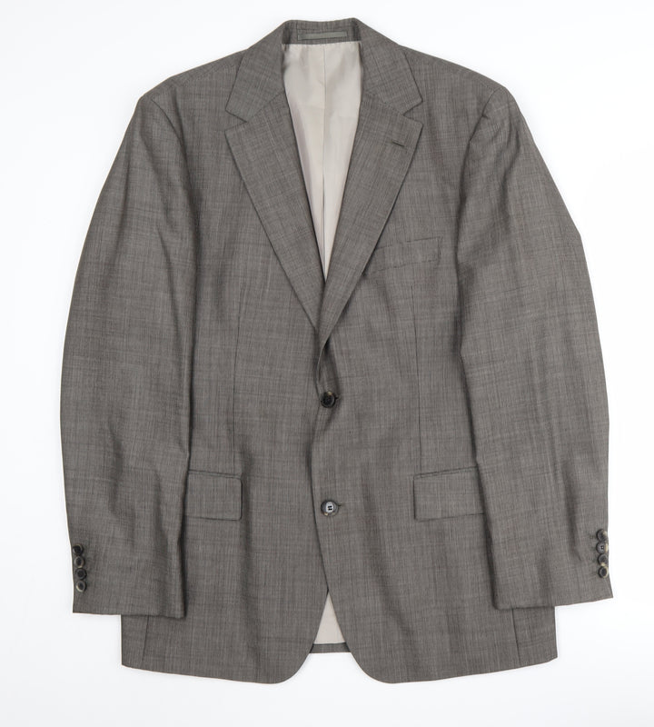 HUGO BOSS Men's Grey Blazer 40R Wool Business