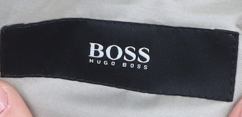 HUGO BOSS Men's Grey Blazer 40R Wool Business