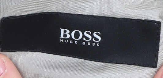 HUGO BOSS Men's Grey Blazer 40R Wool Business