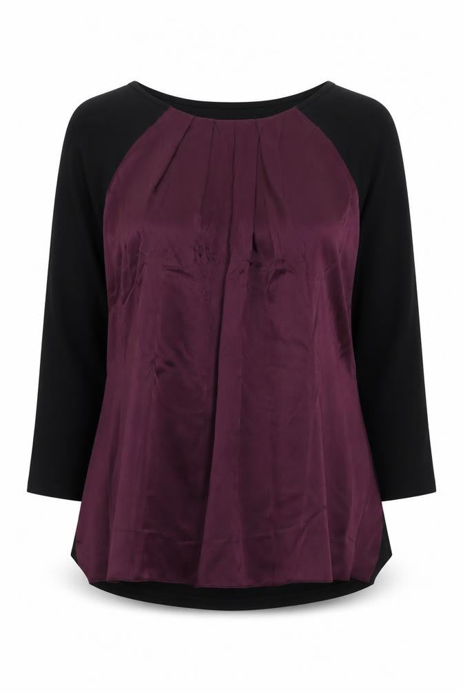 Front view of Laura Ashley Women's Black Blouse UK 12