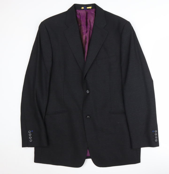 Boden Men's Black Blazer Jacket 42 Regular Wool