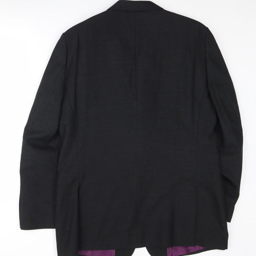 Boden Men's Black Blazer Jacket 42 Regular Wool