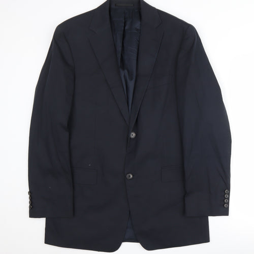 Hugo Boss Men's Blue Blazer Jacket - Regular Fit, Size 40