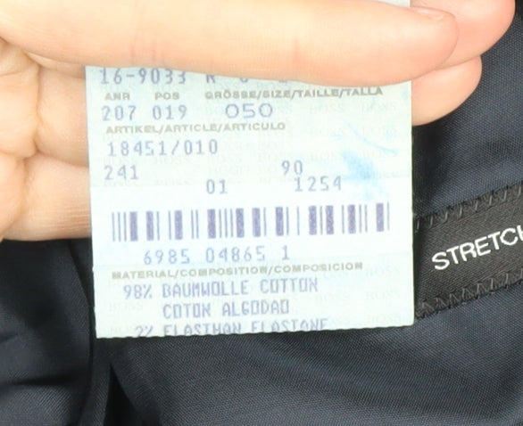 Hugo Boss Men's Blue Blazer Jacket - Regular Fit, Size 40