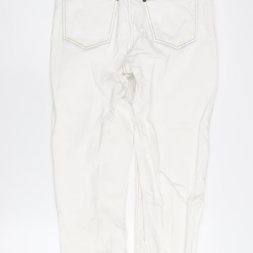 Jaeger Women's White Straight Jeans Size 12