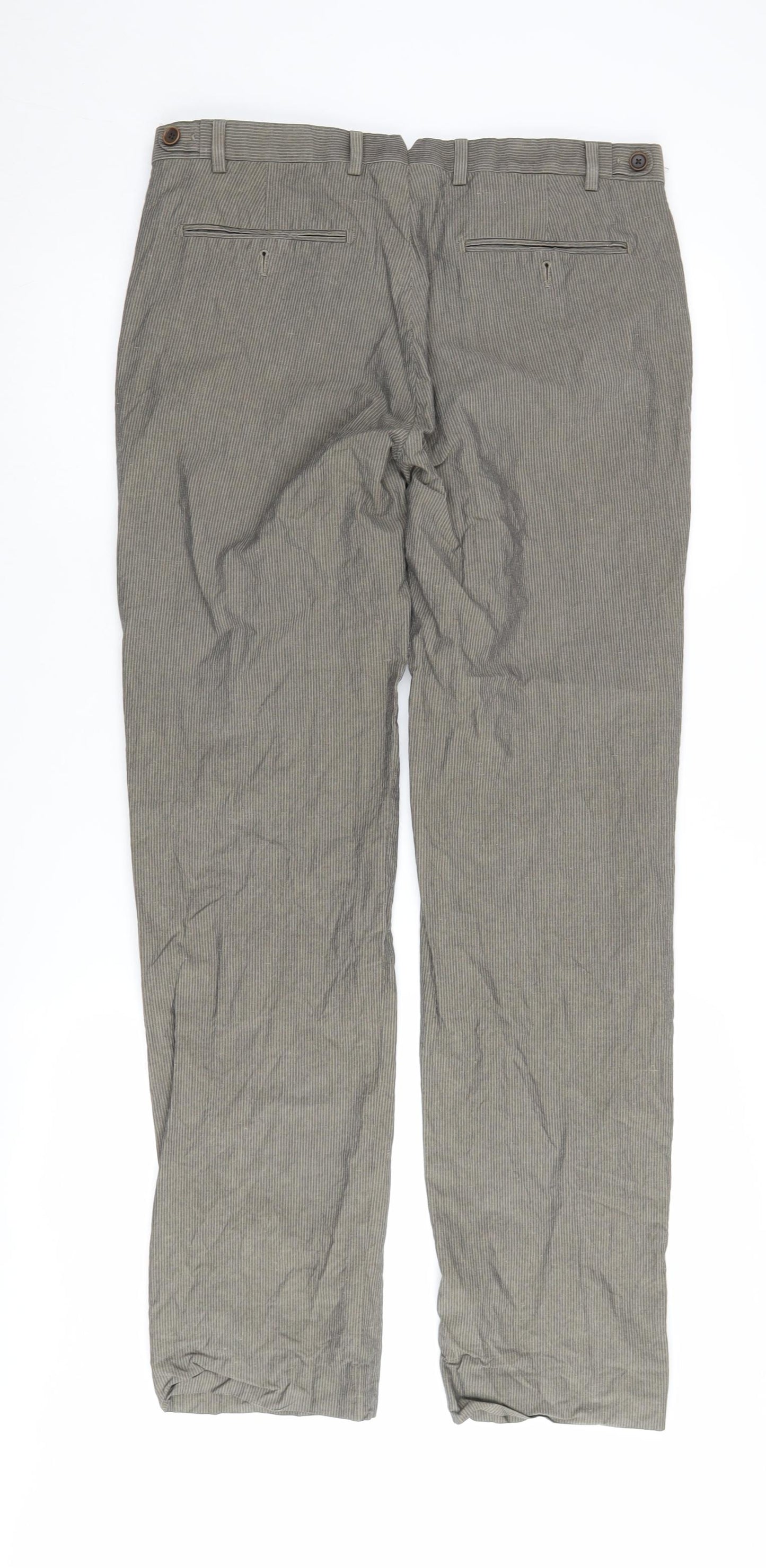 Banana Republic Men's Grey Chino Trousers Size 32