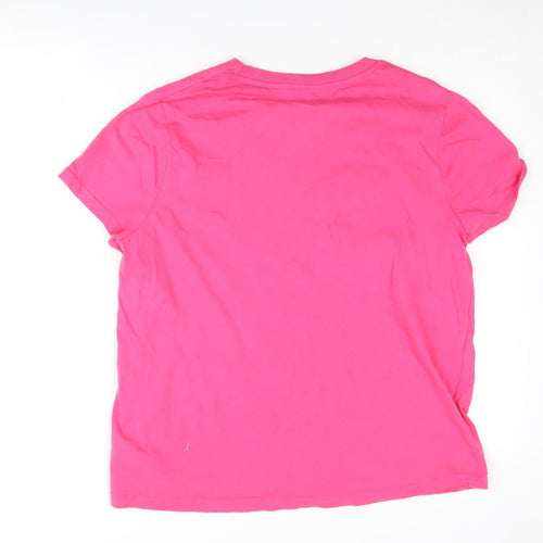 Disney Women's Pink Mickey Mouse T-Shirt Medium