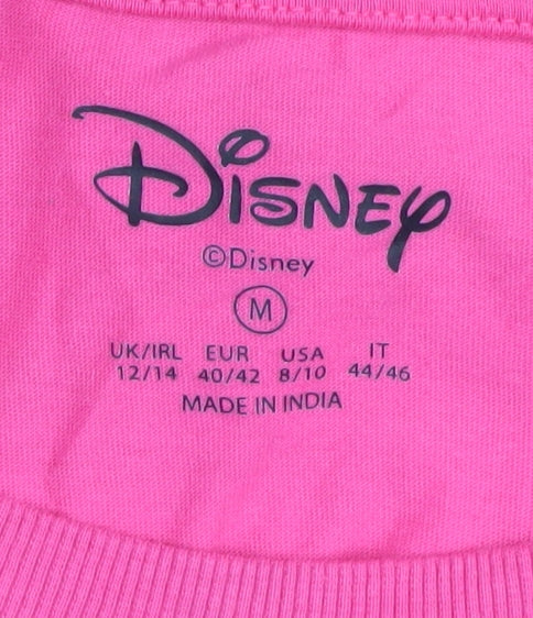 Disney Women's Pink Mickey Mouse T-Shirt Medium