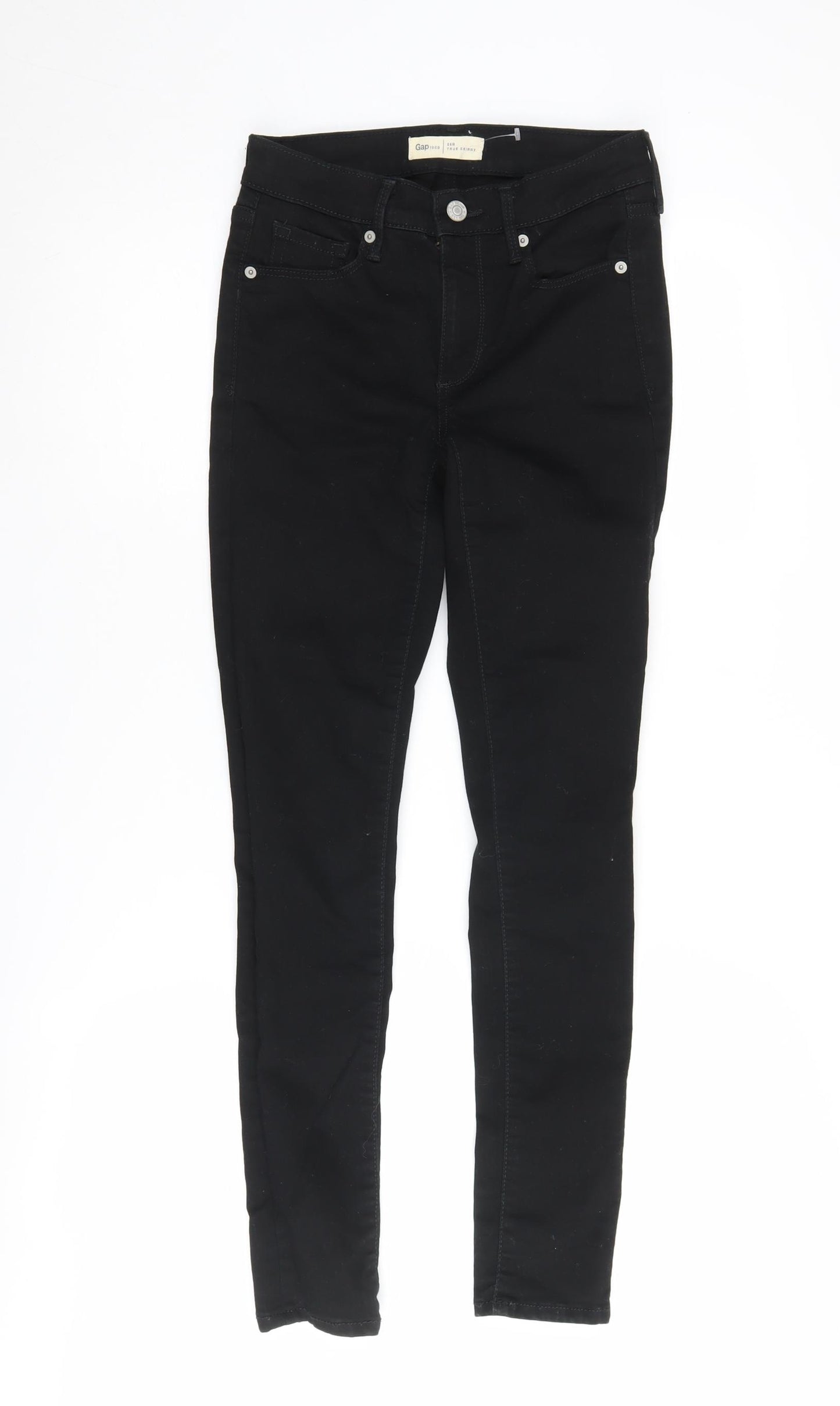 Gap Women's Black Skinny Jeans, Size 26R, Stretch Denim