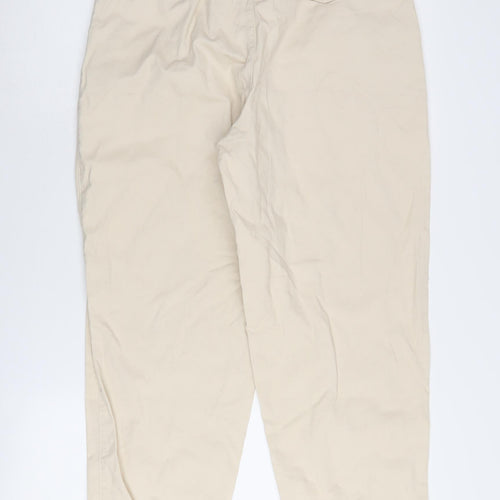 MNG Women’s Beige Pleated Trousers Size 12