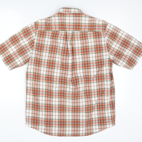 P.G. Field Men's Multicoloured Check Short Sleeve Shirt - M