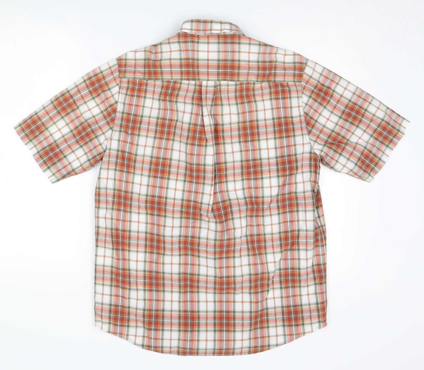P.G. Field Men's Multicoloured Check Short Sleeve Shirt - M
