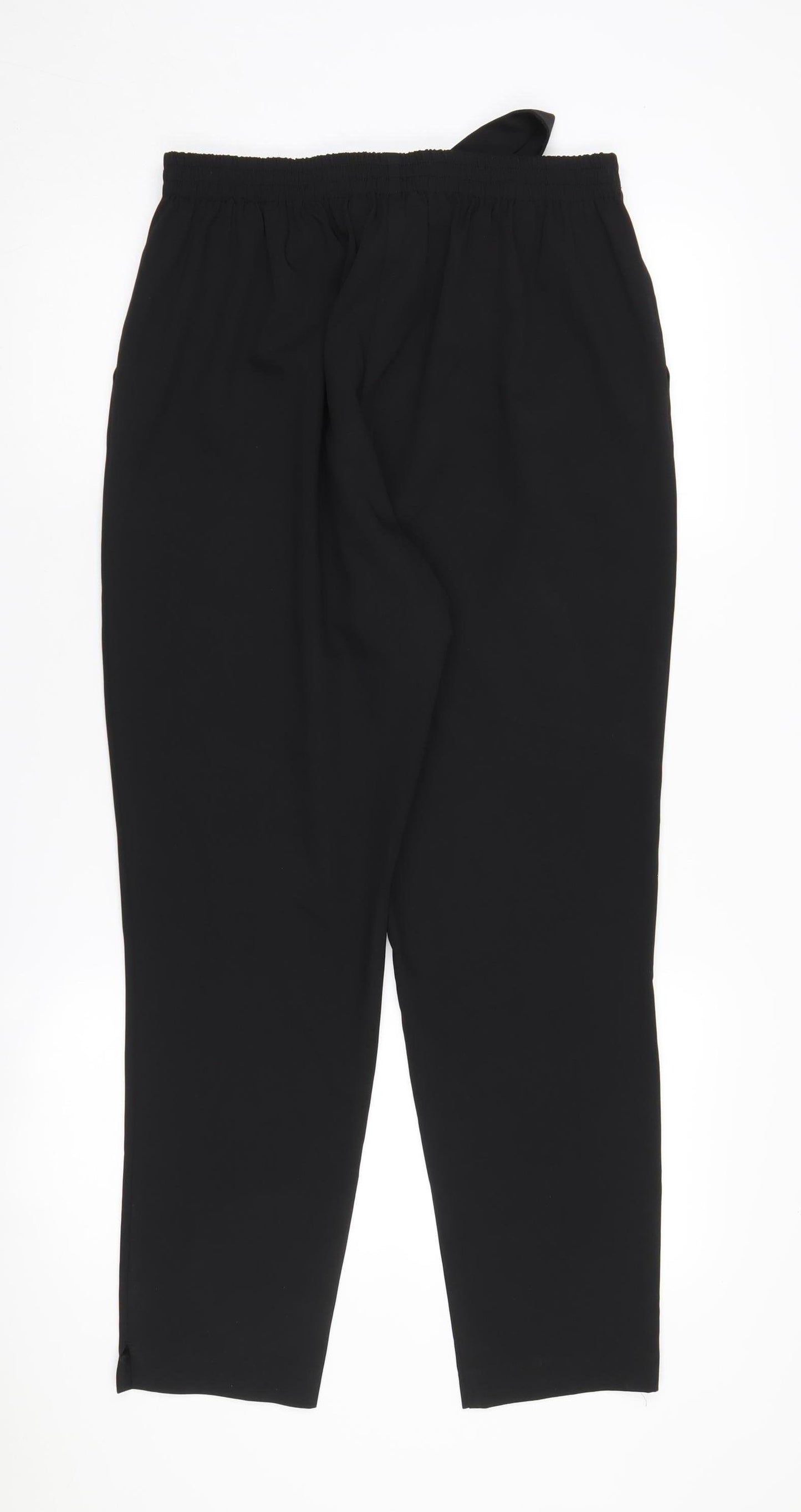 Lipsy Women's Black Belted Trousers Size 14