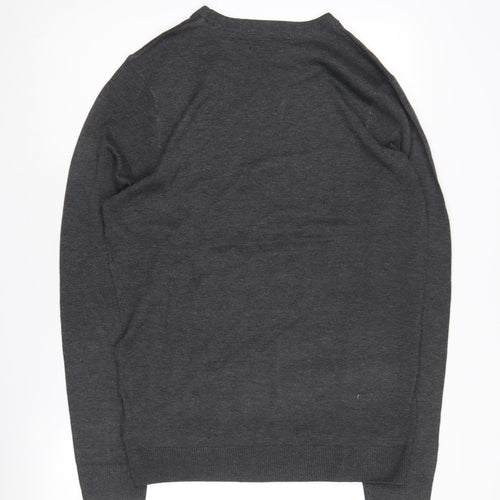 Brave Soul Men's Grey Pullover Jumper L