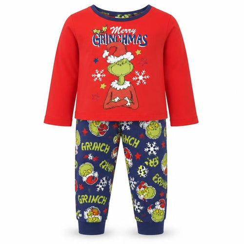 The Grinch Christmas Pyjama Set Red 18-24 Months Unisex