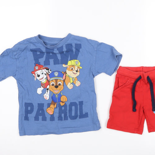 Next Boys PAW Patrol Pyjama Set Blue Red 2 Years