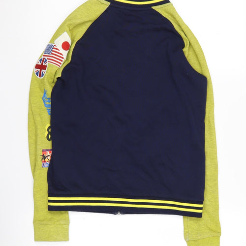 Guess Boys Blue Varsity Jacket Size 12 Spring Autumn