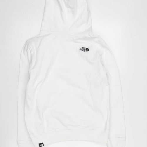 The North Face Boys White Pullover Hoodie, Size L
