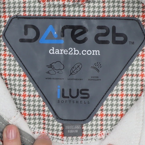 Dare 2b Girls Grey Softshell Jacket 8 Years Wind-Resistant