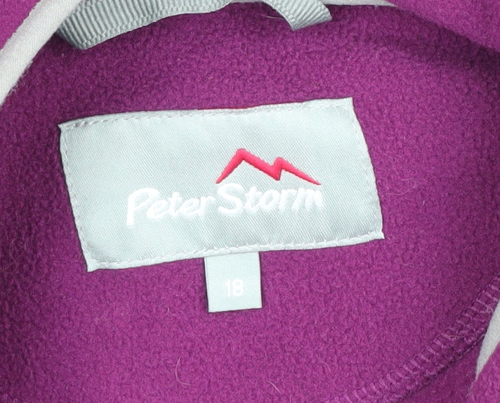 Peter Storm Women's Purple Fleece Jacket Size 18