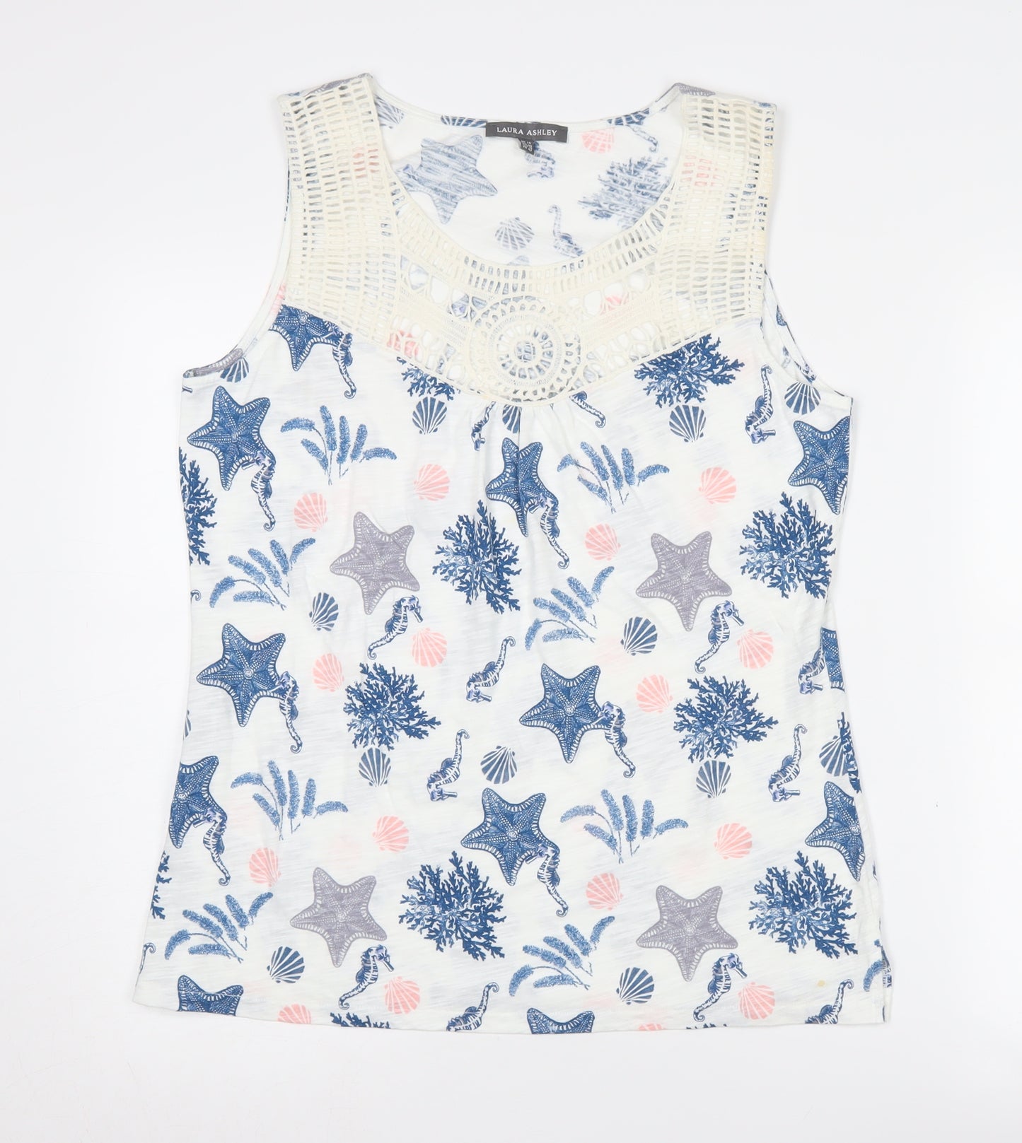 Laura Ashley Women's Multicoloured Tank Top UK 14