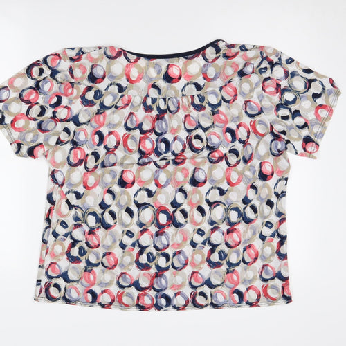 Bassini Women's Multicoloured Geometric T-Shirt Size 18