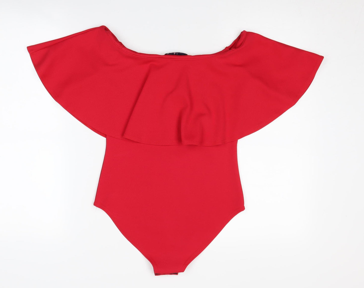 Quiz Women's Red Off Shoulder Bodysuit Size 10