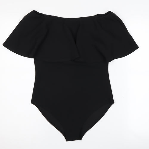 Quiz Women's Black Off Shoulder Bodysuit Size 10