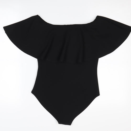 Quiz Women's Black Off Shoulder Bodysuit Size 10