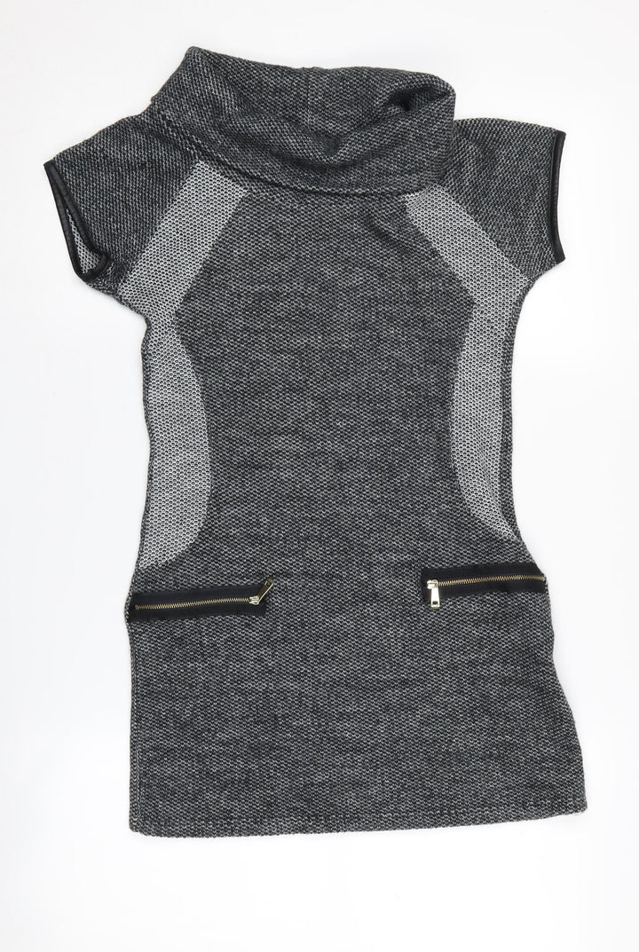 Quiz Women's Grey Bodycon Dress Size 8