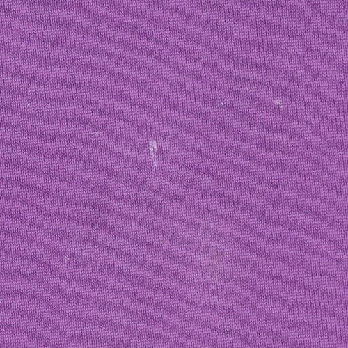 Lyle & Scott Men's Purple V-Neck Cotton Jumper - Size L