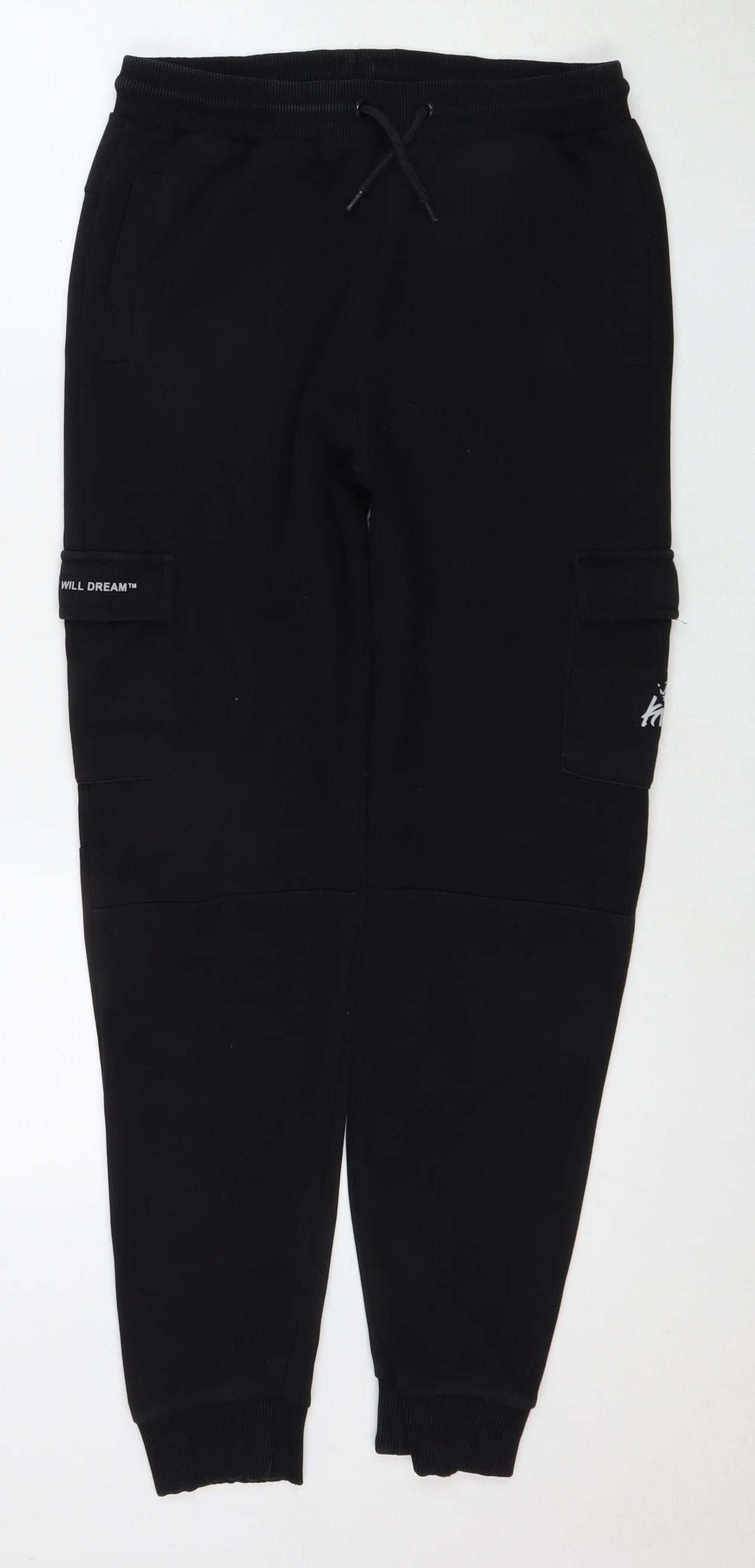 Kings Will Dream Boys XL Black Jogger Trousers