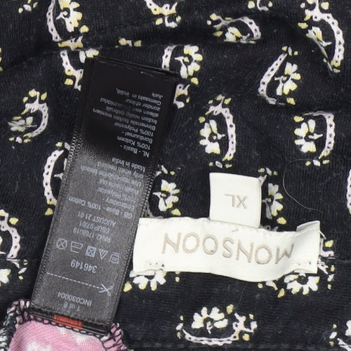 Monsoon Women’s Black Paisley Shirt Dress XL