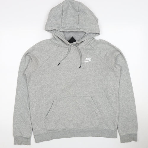 Nike Men’s Grey Pullover Hoodie Logo Small