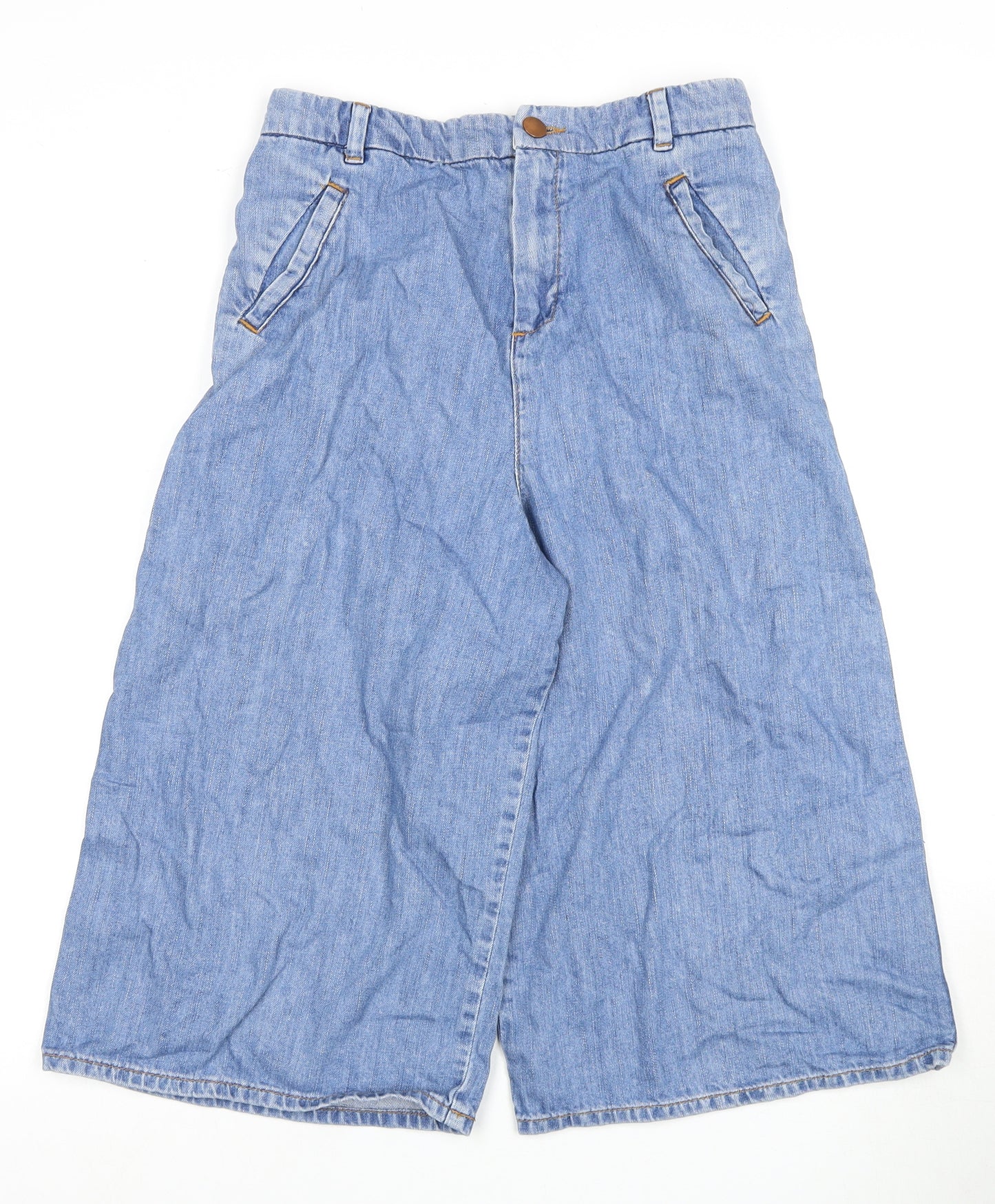 ASOS Women's Blue Wide-Leg Denim Jeans Size S